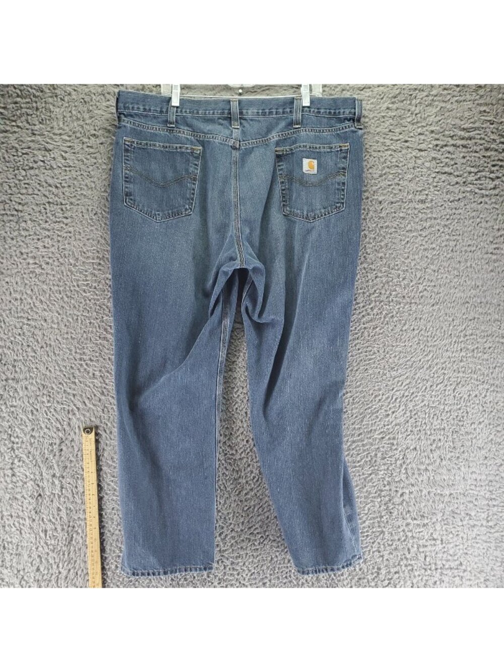 Carhartt Jeans Mens 42x30 Blue Relaxed Fit Stretch Denim *Read*